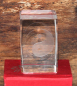 Preview:  Kristall 03 Glasblock 3D Yin Yang Laser Innengravur Quader Glas