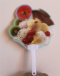 Preview: 190, 12 Stk Fächer PVC Eis Eisbecher Deko Hand Wind Sommer Hochzeit