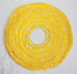 Preview: 730 Lampion 1 Stk Laterne Papier Lampe gelb weiß gepunktet  rund 40 cm 