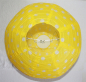 Preview: 730 Lampion 1 Stk Laterne Papier Lampe gelb weiß gepunktet  rund 40 cm 
