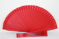 Preview: 700, 1 Stk Fächer Sommerfächer Hand Deko Wind Bambus Holz Blumen rot Asia
