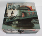 Preview: 480 Holz Box Leinenoptik Schatz Kiste Stamp Budapest 26x26x12cm