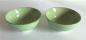 Preview: 98, 2er Set Tee Reis Suppe Schale Tasse Dessert ø 12 cm Porzellan grün