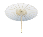 Preview: Sonnenschirm 312 Papierschirm Ø 84 cm Dekoschirm weiss Bambus Holz Bali Schirm Bemalen Selbstgestalten Asia