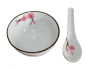 Preview: 778 Reis Suppe Tee Schale Sakura Soba Bowl Kirschblüte ø 11cm +Löffel