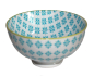 Preview: 253hb, 6 Stk Japan Reis Tee Tasse Matcha Schale Pepita Retro blau