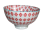 Preview: 253r-1, 1 Stk Japan Reis Suppe Tee Tasse Matcha Schale Pepita Retro rot