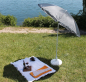 Preview: Sonnenschirm 175cm Strandschirm Gartenschirm Marktschirm Balkonschirm knickbar Schirmhülle 053