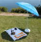 Preview: Sonnenschirm 175cm Strandschirm Gartenschirm Marktschirm Balkonschirm knickbar Schirmhülle 055