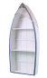 Preview:  Bootsregal 040 Stand Regal 102cm Holzregal Boot Wandregal Schiff Shabby Hängeregal