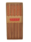 Preview: 481 Chopsticks 5 Paar Essstäbchen Stäbchen Bambus Holz gelb wiederverwendbar