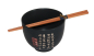 Preview: 78 Reis Suppen Schale Soba Bowl Essstäbchen Zeit Asia Tasse Ø 13 cm 