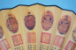 Preview: 026 Fächer Holzfächer Handfächer Dekofächer Asia Motive Feng Shui Kaiser China 