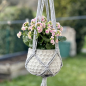 Preview: Blumentopf Hängetopf Pflanztopf Pflanzschale rund Beton Topf Kübel Ø 15 cm, 16-3