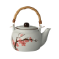 Preview: Japanische Teekanne Kanne Kyusu Tee grün Japan Teapot sakura Kirschblüten