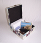 Preview: 500 Massivholz Box Leinenoptik Schatzkiste Holzkiste Holzbox Truhe 26 x 26 x12 cm