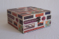Preview: 520 Massivholz Box Leinenoptik Schatzkiste Holzkiste Holzbox Truhe 26 x26 x12 cm