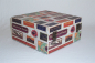 Preview: 520 Massivholz Box Leinenoptik Schatzkiste Holzkiste Holzbox Truhe 26 x26 x12 cm