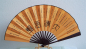 Preview: 026 Fächer Holzfächer Handfächer Dekofächer Asia Motive Feng Shui Kaiser China 
