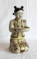 Preview: Chinesische Figur 04  Keramik Mandarin Dekoration China Asien Bauer Geisha gelb