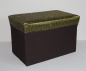 Preview: 02 Sitzkiste Sitzhocker Spielzeugkist Kiste Truhe Schatzkiste Stoff 50x30x30cm
