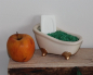 Preview: Seifenschale Seife Ablage Schale Zier Mini Badewanne Keramik Antik 