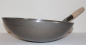 Preview: Wok Pfanne 40 cm China Gastronomie runder Boden Gasherd Carbon Stahl