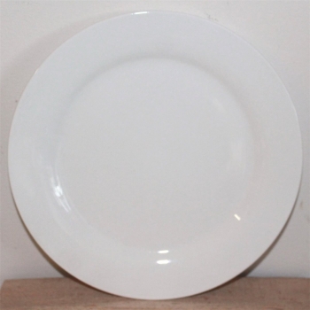 06-25, 1 Stk Teller Taipeh Geschirr Keramik weiß Ø 26 cm China