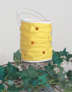 079 Laternen 3'er Set Lampion Teelicht Keramik Windlicht Leuchte Ton Garten Tisch