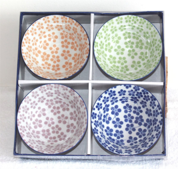51 Restposten Japan Reisschale 4´Set Tee Tasse Matcha Schale Suppe Retro Boule