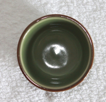 030 Teetasse Celadon grün Keramik Asien Tee Tasse Sake Becher Glas Boule Jade