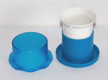 02 Essstäbchen Chopsticks Halter Box Aufbewahrung blau+10 Essstäbchen Holz 