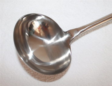 Preview: 01 Schöpfkelle Schöpflöffel Suppenkelle Edelstahl Wok Kelle 47 cm lang hängen