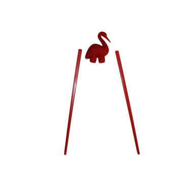 Preview: 074 Chopsticks 1 Paar Stäbchen Eßstäbchen Essstäbchen Helfer rot Storch