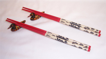 Preview: 011 Chopsticks 2 Paar Stäbchen Esstäbchen Bänkchen Holz Essstäbchen