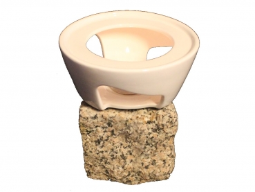 Teestövchen weiss Keramik Stövchen 1-flammig rund Porzellen keramik Tee Kaffee