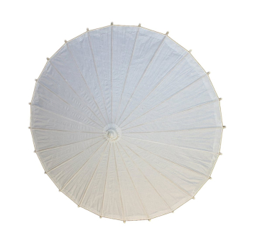 Sonnenschirm 312 Papierschirm Ø 84 cm Dekoschirm weiss Bambus Holz Bali Schirm Bemalen Selbstgestalten Asia