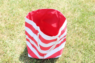 XXL Strandtasche Badetasche Shoppingtasche gestreift Kordel Maritim Beach Bag
