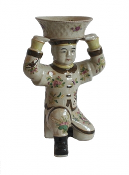 Chinesische Figur 06 Keramik Mandarin Dekoration China Asien Bauer asiatisch