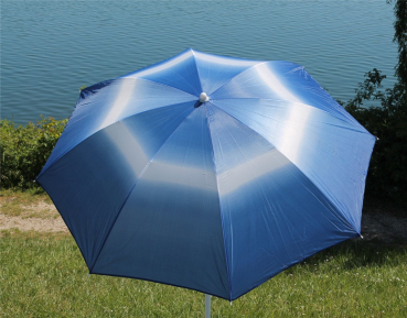 Preview: Sonnenschirm 160cm Strandschirm Gartenschirm blau Balkonschirm knickbar Schirmhülle 061