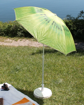 Sonnenschirm 160cm Strandschirm Gartenschirm Kiwi Balkonschirm knickbar Schirmhülle 064