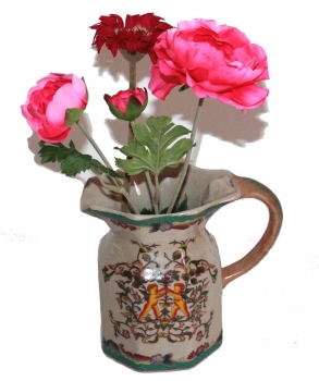 04 Vase Krug chinesich Blumenvase Blumen Asia traditionell