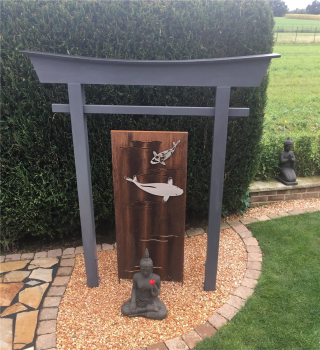 Torii 04 Japan Garten Holzbogen Torbogen Tor Holz Feng Shui Asien 175 x 180 cm