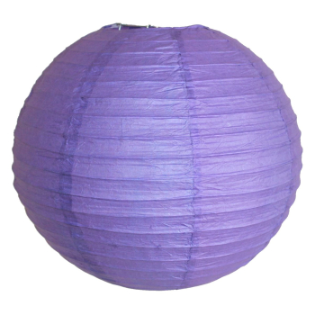 Preview: 517, Lampion 5 Stk Papier lila rund ca 30 cm Ø China Lampe Laterne