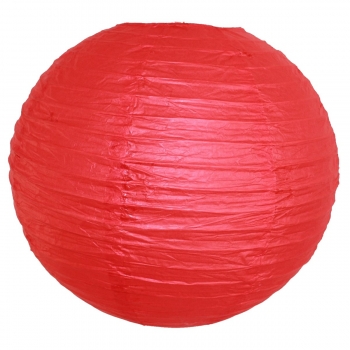 510, Lampion 1Stk Papier rot rund ca 30 cm Ø China Lampe Laterne