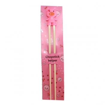 068 Chopsticks 1 Paar Stäbchen Schwein Essstäbchen Helfer rosa Miss Piggy