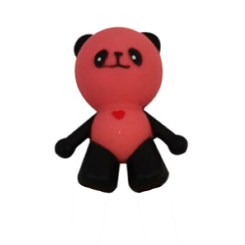 Preview: 082 Chopsticks Essstäbchen Stäbchen Kinder Helfer Panda Bär Family rosa pink 