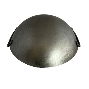 Preview: Wok Pfanne 30 cm Ø (12 Zoll) runder Boden Carbon Stahl 2 Henkel China Gastronomie Gasherd