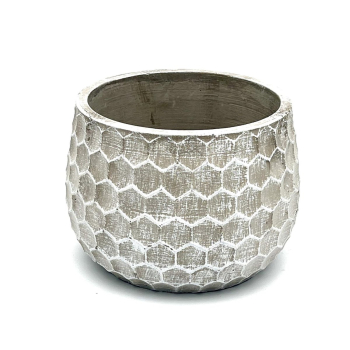 Preview: Blumentopf Hängetopf Pflanztopf Pflanzschale rund Beton Topf Kübel Ø 15 cm, 16-2