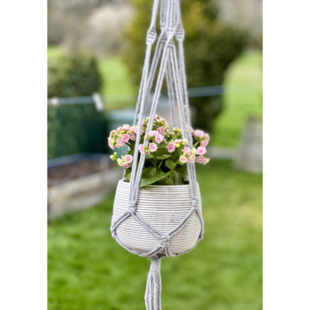 Preview: Blumentopf Übertopf Pflanztopf Pflanzschale rund Beton 3 set Topf Kübel Ø 17 cm, 17-9